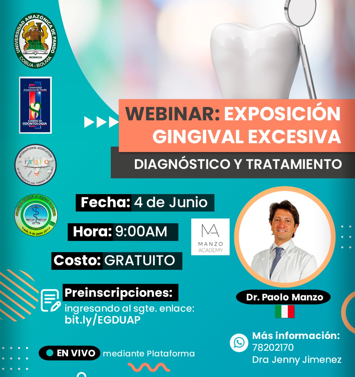 WEBINAR: "EXPOSICIÓN GINGIVAL EXCESIVA DIAGNOSTICO Y TRATAMIENTO"